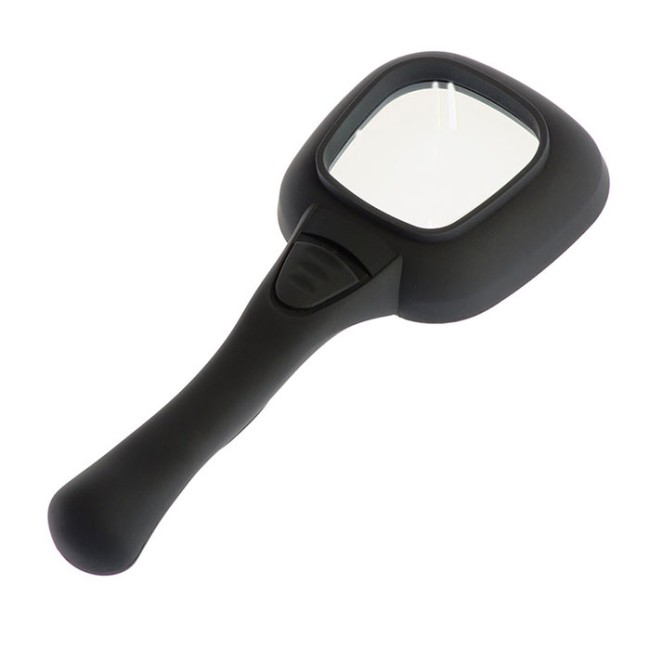 Лупа с ручкой и подсветкой Veber 600558, 3x, 52x52 мм Лупа с ручкой и подсветкой Veber 600558, 3x, 52x52 мм