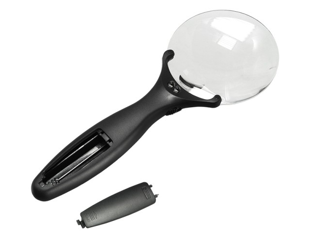 Лупа с ручкой и подсветкой Veber 789-90, 3х-6х, 90 мм Лупа с ручкой и подсветкой Veber 789-90, 3х-6х, 90 мм