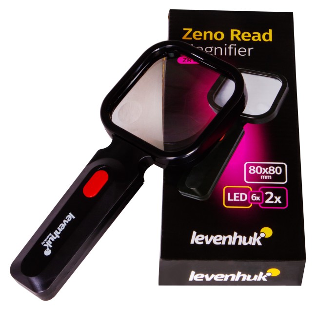 Лупа для чтения Levenhuk Zeno Read ZR10, черная Лупа для чтения Levenhuk Zeno Read ZR10, черная