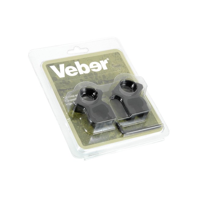 Кольца для прицела Veber 2511AH "ласточкин хвост" Кольца для прицела Veber 2511AH "ласточкин хвост"