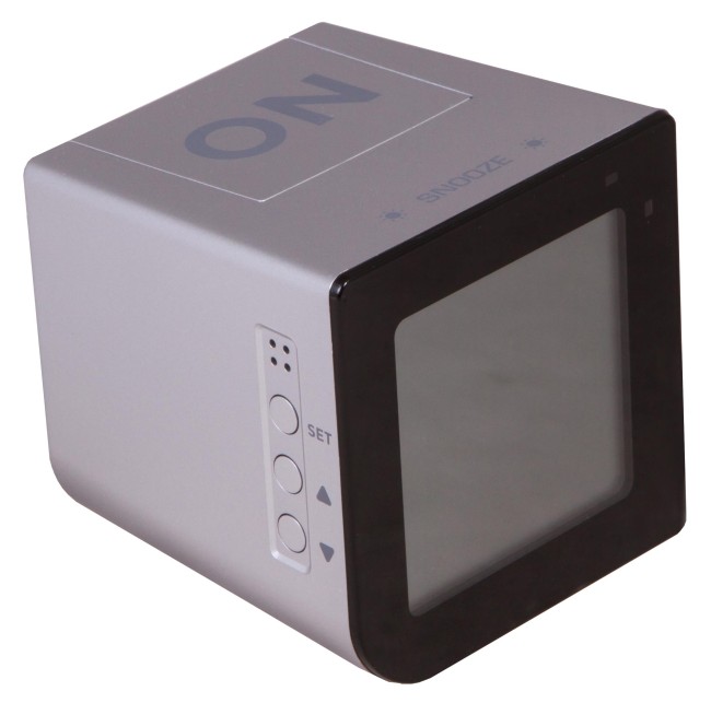 Часы настольные Bresser FlipMe Alarm Clock, серебристые