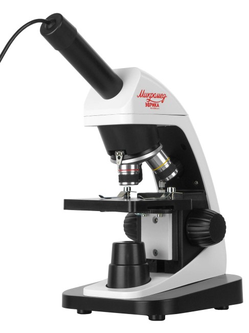 Микроскоп школьный Эврика 40х-1600х (вар. 3) с видеоокуляром Микроскоп школьный Эврика 40х-1600х (вар. 3) с видеоокуляром