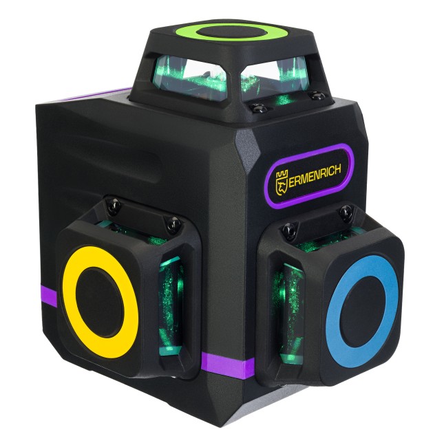 Лазерный уровень Ermenrich LV60 PRO, фиолетовый Лазерный уровень Ermenrich LV60 PRO, фиолетовый