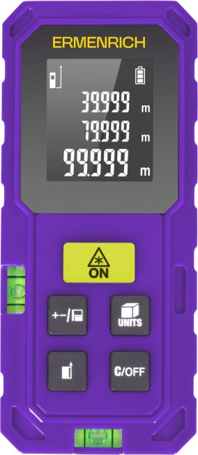 Лазерная рулетка Ermenrich Reel PLUS GS40, фиолетовый