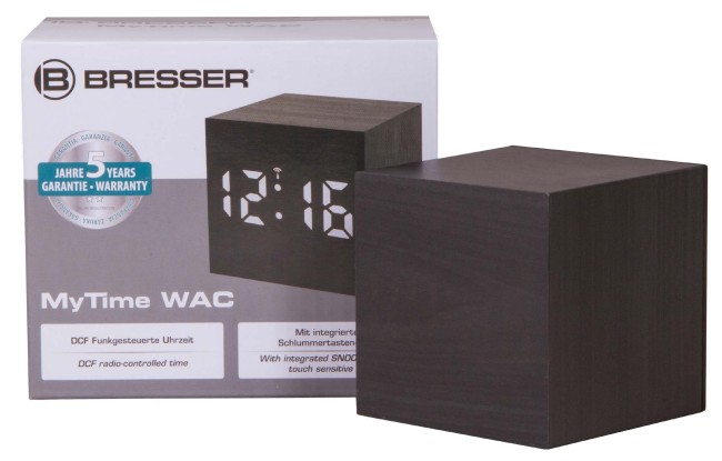 Часы настольные Bresser MyTime WAC, черные