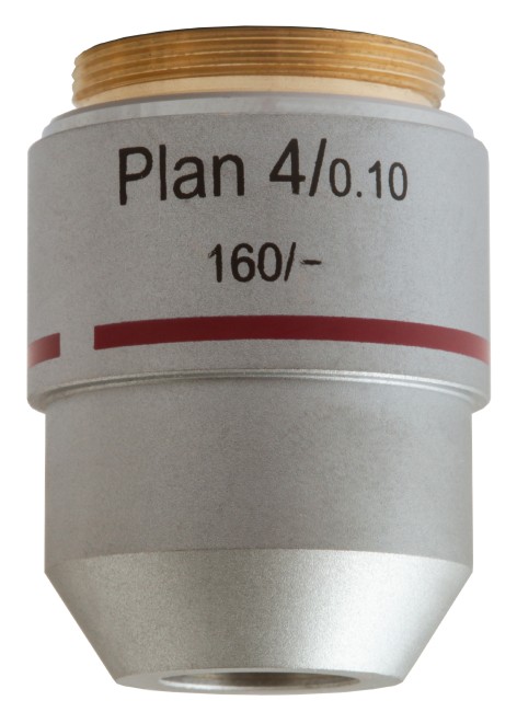 Объектив планахроматический Levenhuk MED 4x Объектив планахроматический Levenhuk MED 4x