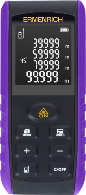 Лазерная рулетка Ermenrich Reel PRO GE40, фиолетовый
