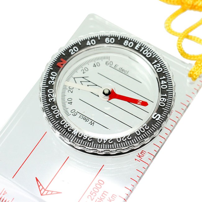 Компас DC40-1, с линейкой и шнурком