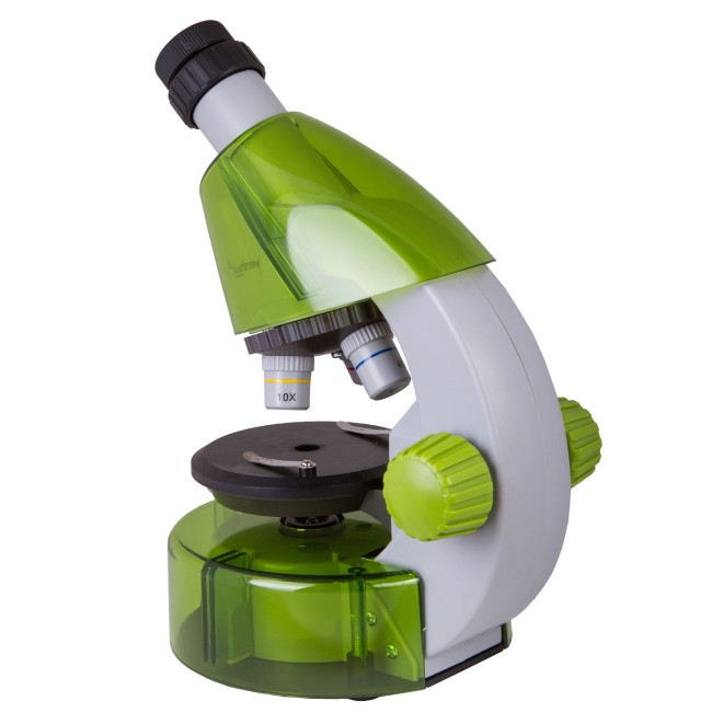 Набор Levenhuk LabZZ MV1 Lime: микроскоп и книга Набор Levenhuk LabZZ MV1 Lime: микроскоп и книга