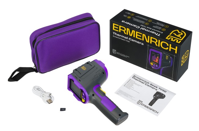 Тепловизор строительный Ermenrich Seek TV50, фиолетовый Тепловизор строительный Ermenrich Seek TV50, фиолетовый