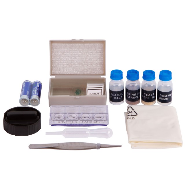 Набор Levenhuk LabZZ MV1 Amethyst: микроскоп и книга Набор Levenhuk LabZZ MV1 Amethyst: микроскоп и книга