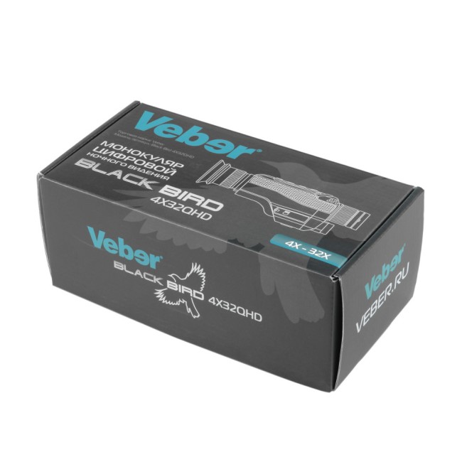 Монокуляр цифровой ночного видения Veber Black Bird 4Х32QHD Монокуляр цифровой ночного видения Veber Black Bird 4Х32QHD