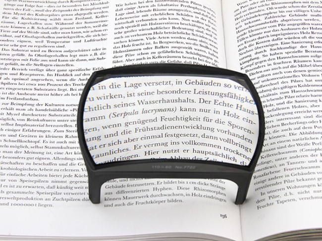 Лупа на подставке Veber 3x, 110x60 мм (7722) Лупа на подставке Veber 3x, 110x60 мм (7722)