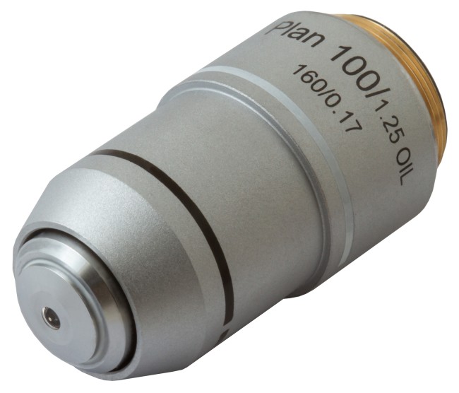 Объектив планахроматический Levenhuk MED 100x Объектив планахроматический Levenhuk MED 100x