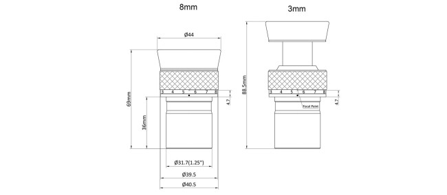 Окуляр-зум SVBONY 3-8 мм, 1,25" (SV215) Окуляр-зум SVBONY 3-8 мм, 1,25" (SV215)