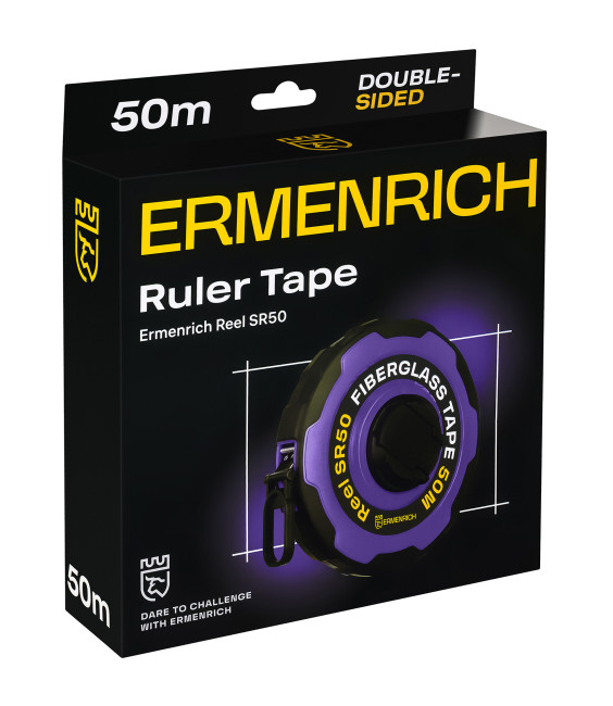 Рулетка Ermenrich Reel SR50, фиолетовый