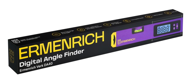 Цифровой угломер Ermenrich Verk DA40, фиолетовый Цифровой угломер Ermenrich Verk DA40, фиолетовый