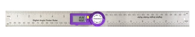Цифровой угломер-линейка Ermenrich Verk DR30, фиолетовый