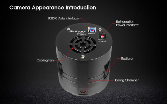 Астрономическая камера SVBONY 11,7 Мпикс USB3.0 (SV405CC) Астрономическая камера SVBONY 11,7 Мпикс USB3.0 (SV405CC)