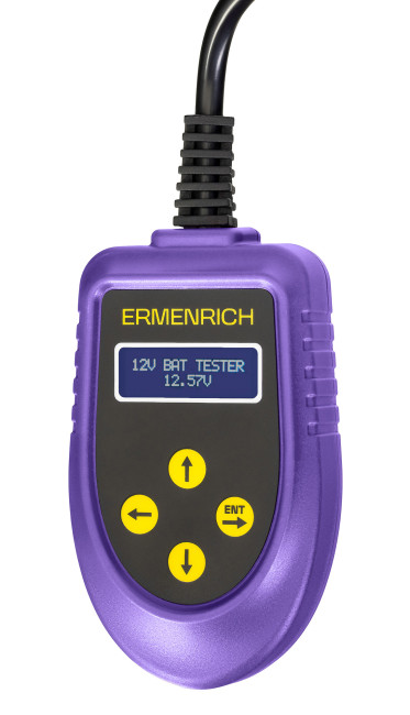 Тестер аккумуляторный Ermenrich Zing AL30, фиолетовый