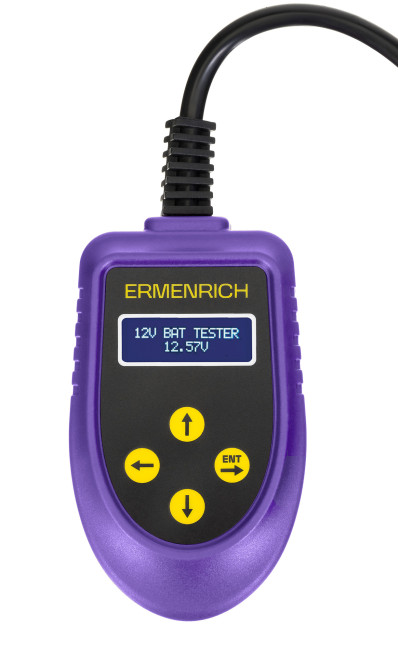 Тестер аккумуляторный Ermenrich Zing AL30, фиолетовый