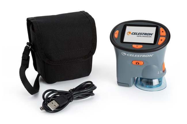 Портативный цифровой микроскоп Celestron с LCD-экраном Портативный цифровой микроскоп Celestron с LCD-экраном
