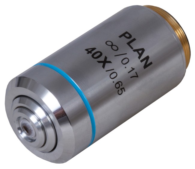 Объектив планахроматический Levenhuk MED 40x/беск Объектив планахроматический Levenhuk MED 40x/беск