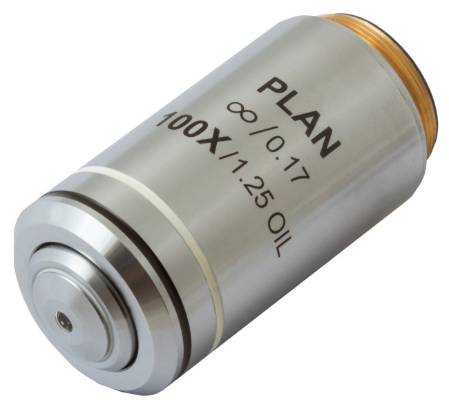 Объектив планахроматический Levenhuk MED 100x/беск Объектив планахроматический Levenhuk MED 100x/беск