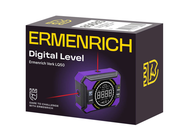 Цифровой уровень Ermenrich Verk LQ50, с лазером