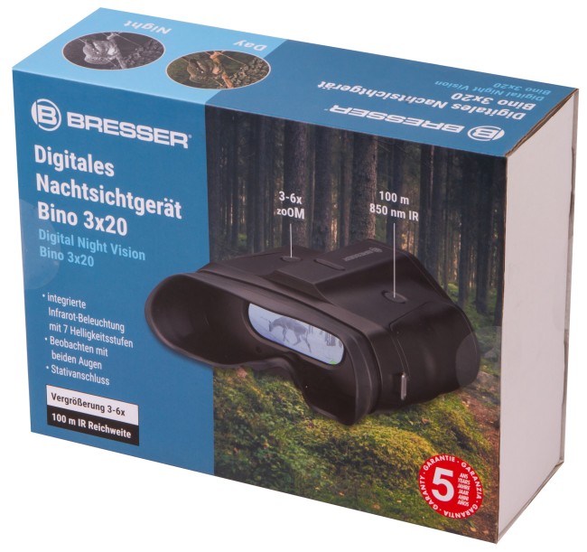 Бинокль ночного видения Bresser 3x20, цифровой Бинокль ночного видения Bresser 3x20, цифровой