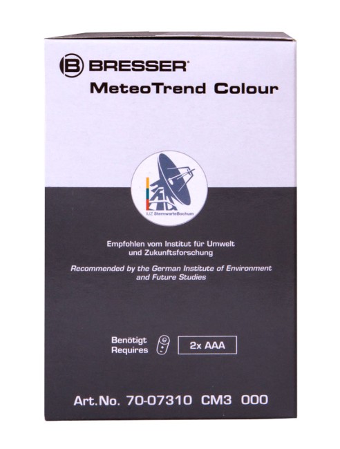 Метеостанция Bresser MeteoTrend Colour с радиоуправлением, черная