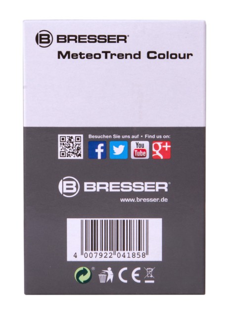 Метеостанция Bresser MeteoTrend Colour с радиоуправлением, черная