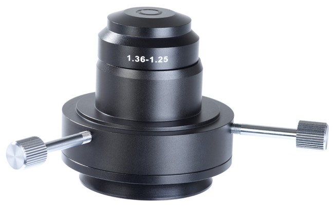 Конденсор темного поля (масляный, NA 1,36–1,25) для микроскопов Levenhuk MED 30/35/40/45 Конденсор темного поля (масляный, NA 1,36–1,25) для микроскопов Levenhuk MED 30/35/40/45