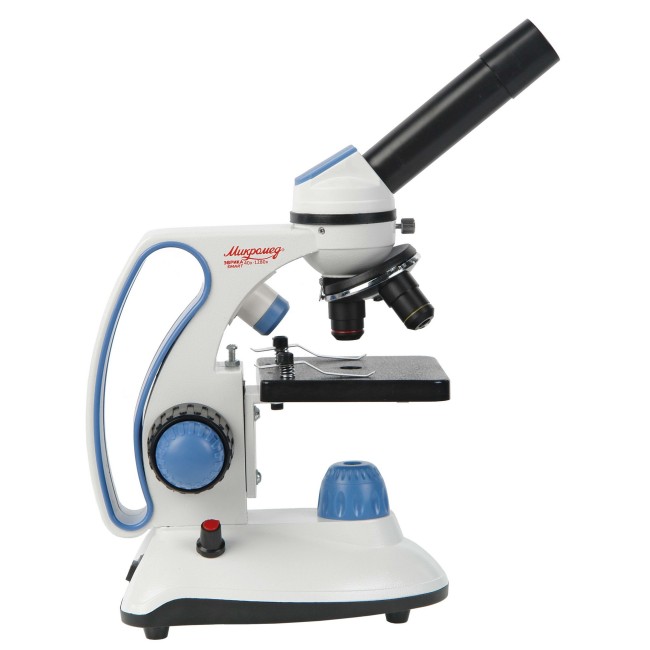Микроскоп школьный Микромед Эврика Smart 40х-1280х в текстильном кейсе Микроскоп школьный Микромед Эврика Smart 40х-1280х в текстильном кейсе