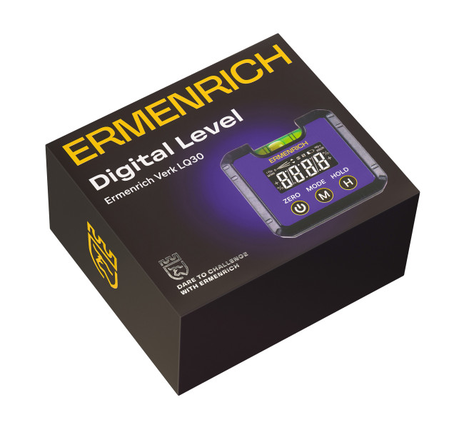 Цифровой уровень Ermenrich Verk LQ30, фиолетовый