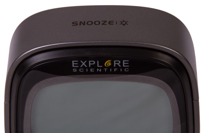 Часы цифровые Explore Scientific Dual с будильником, черные Часы цифровые Explore Scientific Dual с будильником, черные