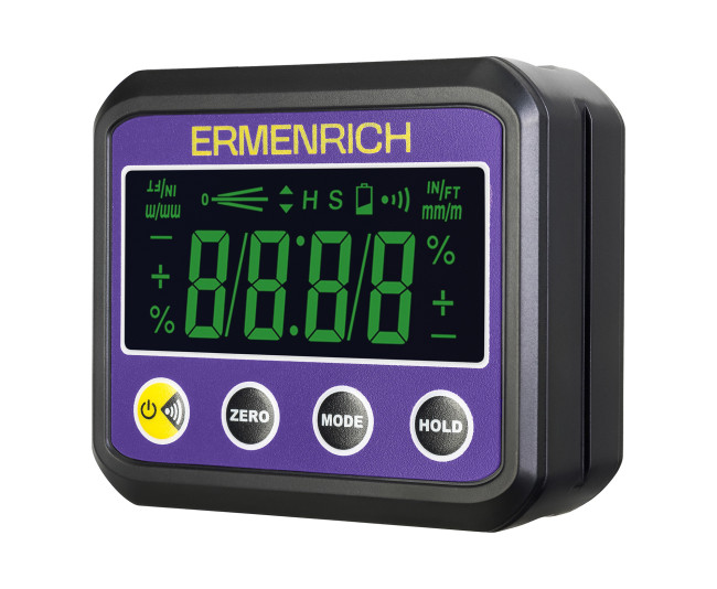Цифровой уровень Ermenrich Verk LQ40, фиолетовый