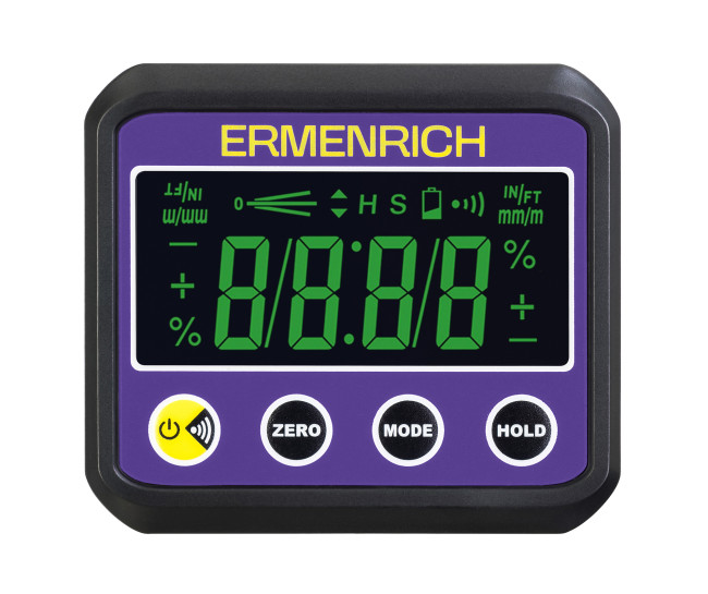 Цифровой уровень Ermenrich Verk LQ40, фиолетовый