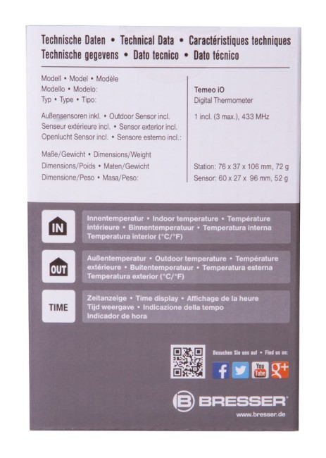 Метеостанция Bresser Temeo io