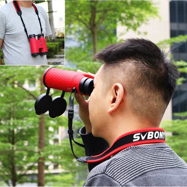 Бинокль SVBONY 10x42 (SV30), красный