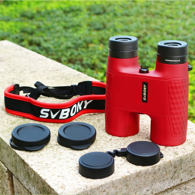 Бинокль SVBONY 10x42 (SV30), красный