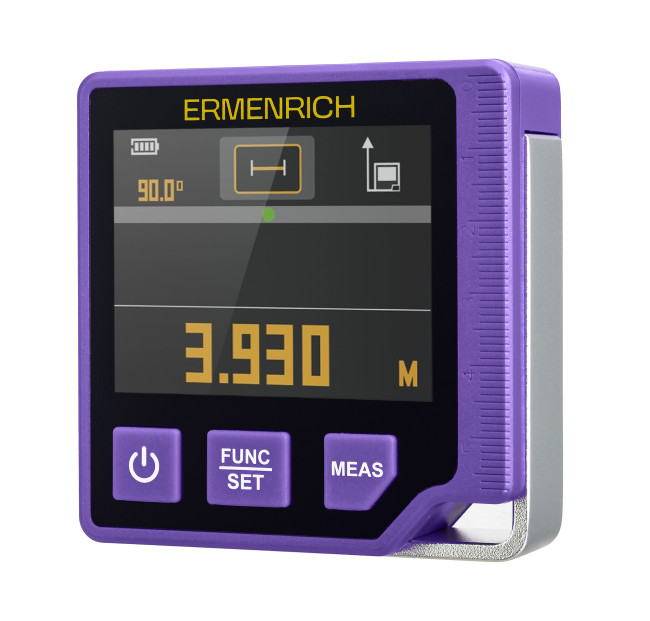 Цифровой уровень с лазерной рулеткой («3 в 1») Ermenrich Verk LQ60
