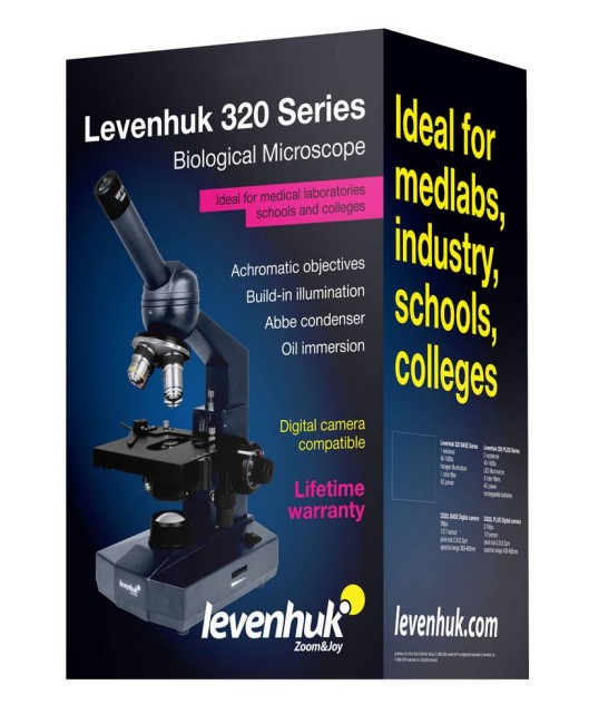 Микроскоп Levenhuk 320 PLUS, монокулярный Микроскоп Levenhuk 320 PLUS, монокулярный