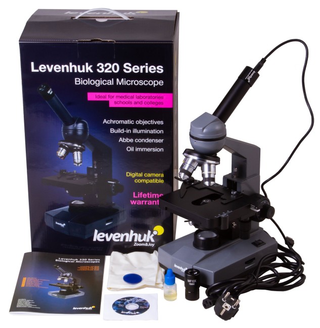 Микроскоп цифровой Levenhuk D320L BASE, 3 Мпикс, монокулярный Микроскоп цифровой Levenhuk D320L BASE, 3 Мпикс, монокулярный