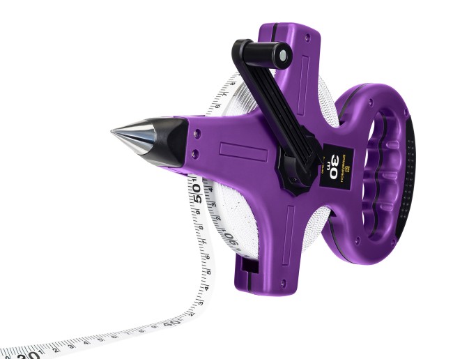 Рулетка геодезическая Ermenrich Reel SL30, фиолетовый