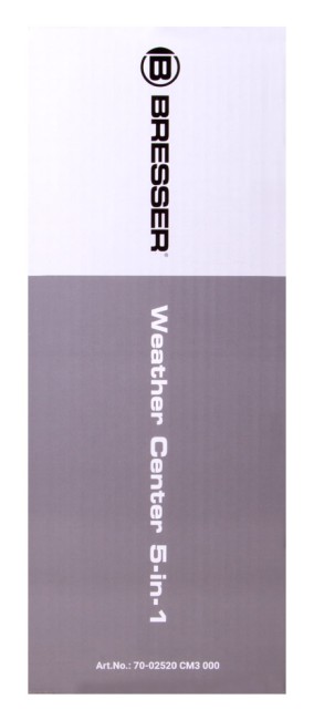 Метеостанция Bresser 5-в-1 с цветным дисплеем, черная