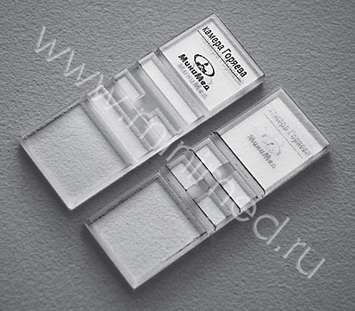 Камера для счета форменных элементов крови (Камера Горяева), 4-х сеточная