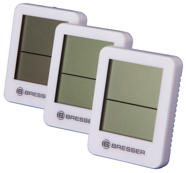 Гигрометр и термометр Bresser Temeo Hygro, набор 3 шт., белый