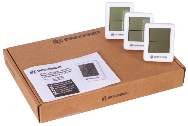 Гигрометр и термометр Bresser Temeo Hygro, набор 3 шт., белый