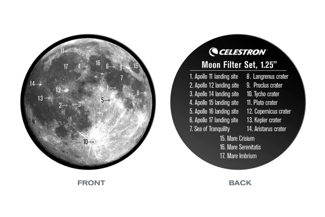 Набор лунных фильтров Celestron, 1,25"